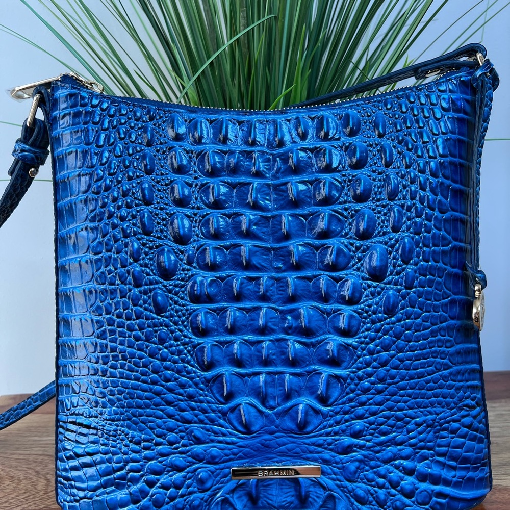 Brahmin Katie Bluebonnet crossbody EUC